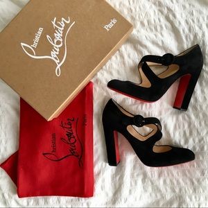 NWT! Christian Louboutin Suede “Miss Ellen” Pumps